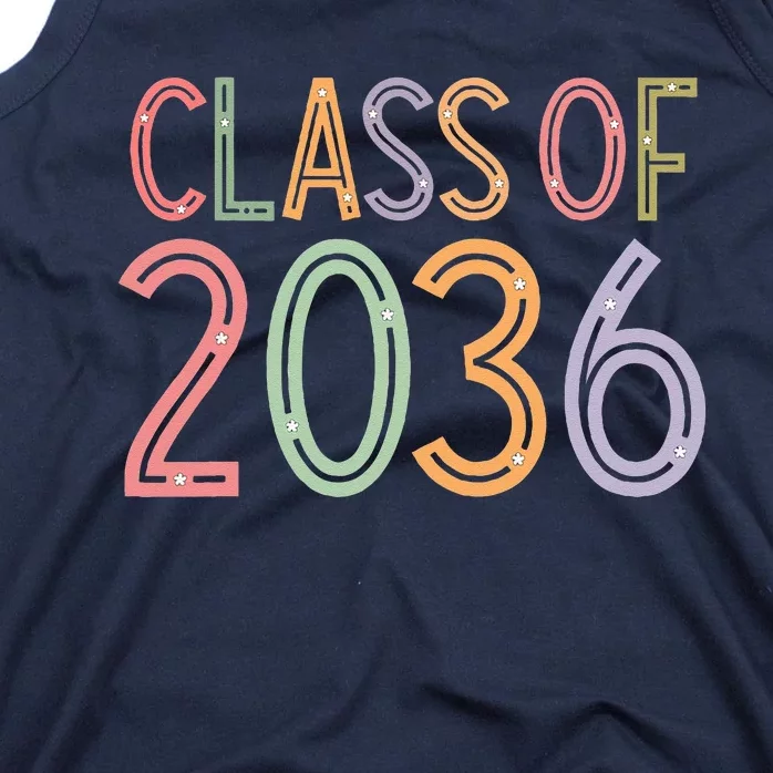 Class Of 2036 Grow With Me Graduation First Day Of School Tank Top