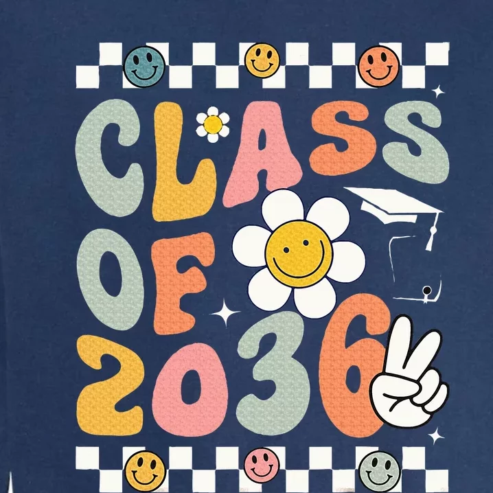 Class Of 2036 First Day Kindergarten Grow With Me Garment-Dyed Sweatshirt