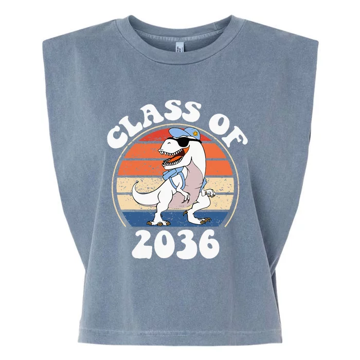 Class Of 2036 Grow With Me Kindergarten First Day Of School Garment-Dyed Women's Muscle Tee