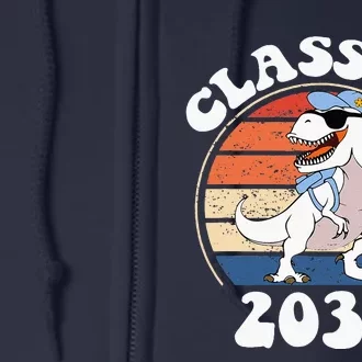 Class Of 2036 Grow With Me Kindergarten First Day Of School Full Zip Hoodie