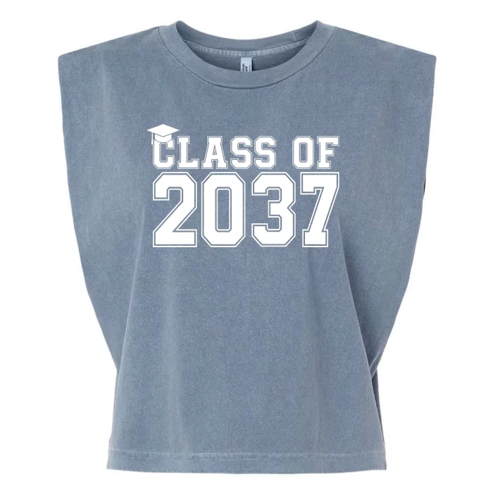 Class Of 2037 Graduation Garment-Dyed Women's Muscle Tee