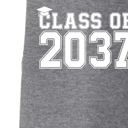 Class Of 2037 Graduation Doggie 3-End Fleece Hoodie