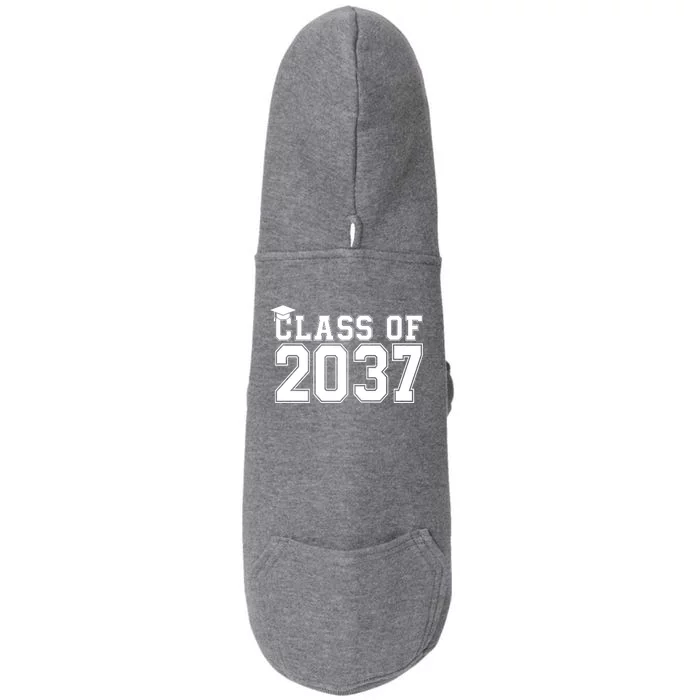 Class Of 2037 Graduation Doggie 3-End Fleece Hoodie