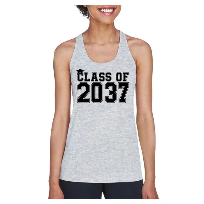 Class Of 2037 Graduation Women's Racerback Tank