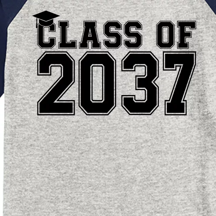 Class Of 2037 Graduation Kids Colorblock Raglan Jersey