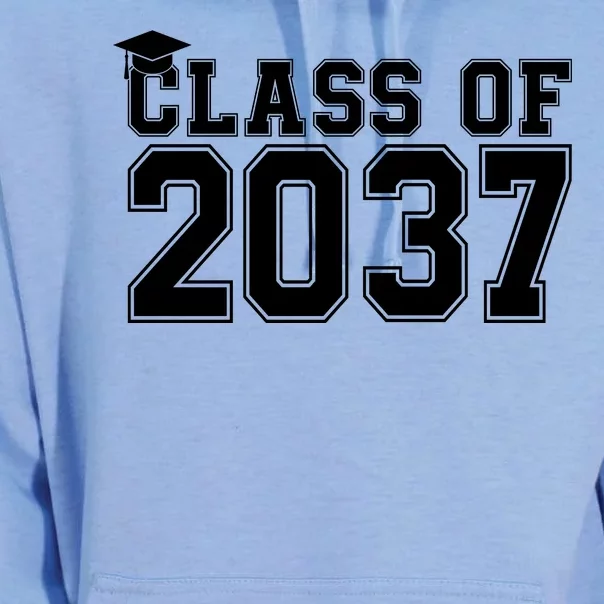 Class Of 2037 Graduation Unisex Surf Hoodie