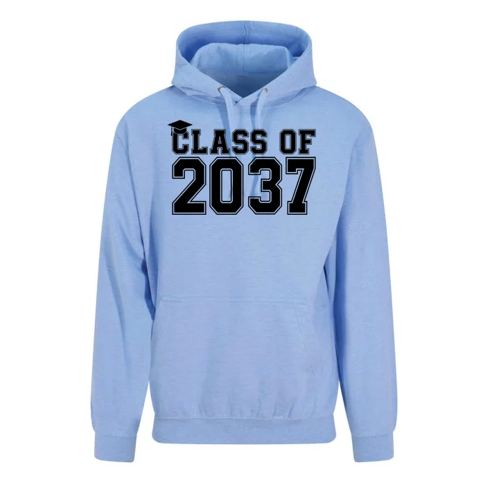 Class Of 2037 Graduation Unisex Surf Hoodie