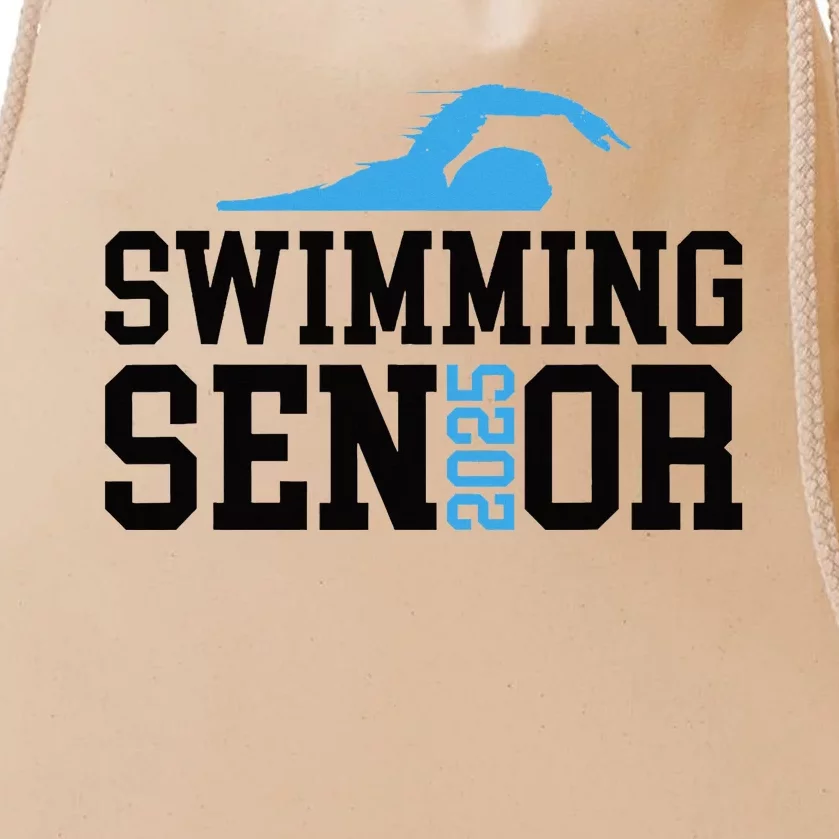 Class Of 2025 Swimming Senior Night Drawstring Bag