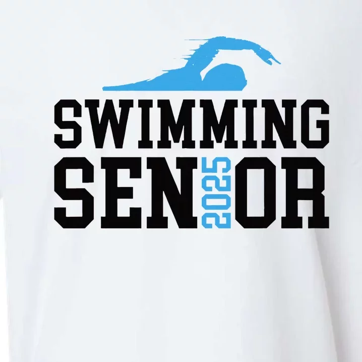 Class Of 2025 Swimming Senior Night Sueded Cloud Jersey T-Shirt