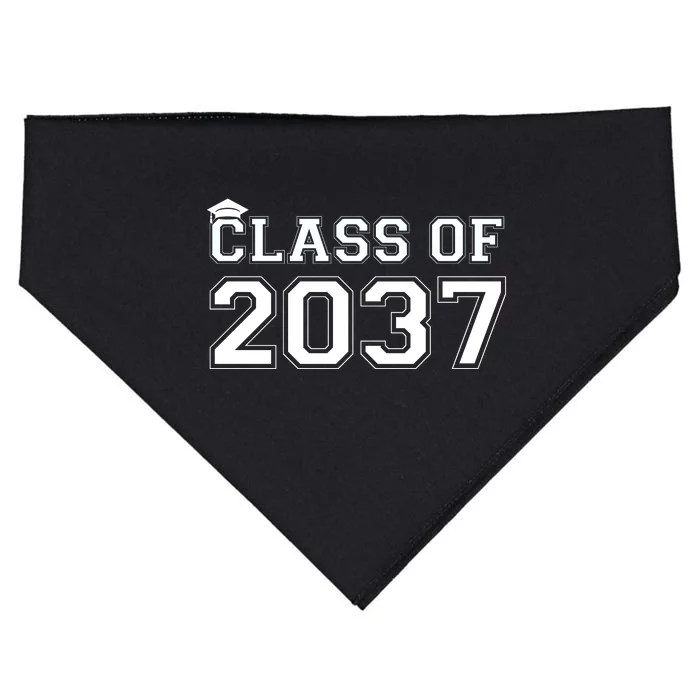 Class Of 2037 Pre K Grow With Me Graduation USA-Made Doggie Bandana