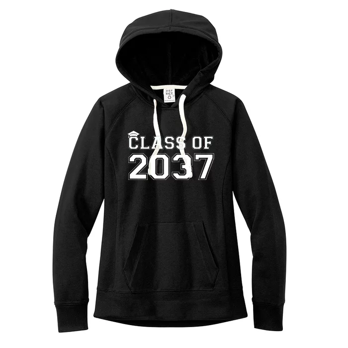 Class Of 2037 Pre K Grow With Me Graduation Women's Fleece Hoodie