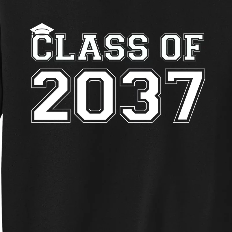 Class Of 2037 Pre K Grow With Me Graduation Tall Sweatshirt