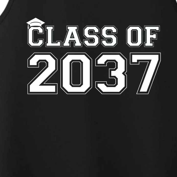 Class Of 2037 Pre K Grow With Me Graduation Performance Tank