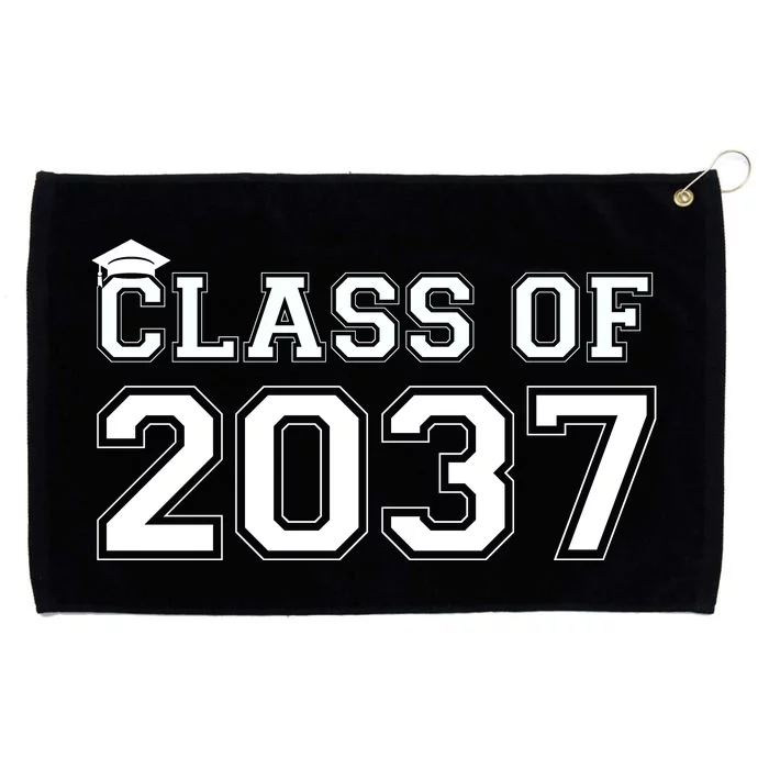 Class Of 2037 Pre K Grow With Me Graduation Grommeted Golf Towel