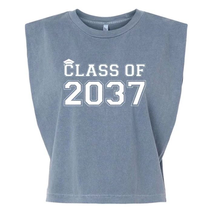 Class Of 2037 Pre K Grow With Me Graduation Garment-Dyed Women's Muscle Tee