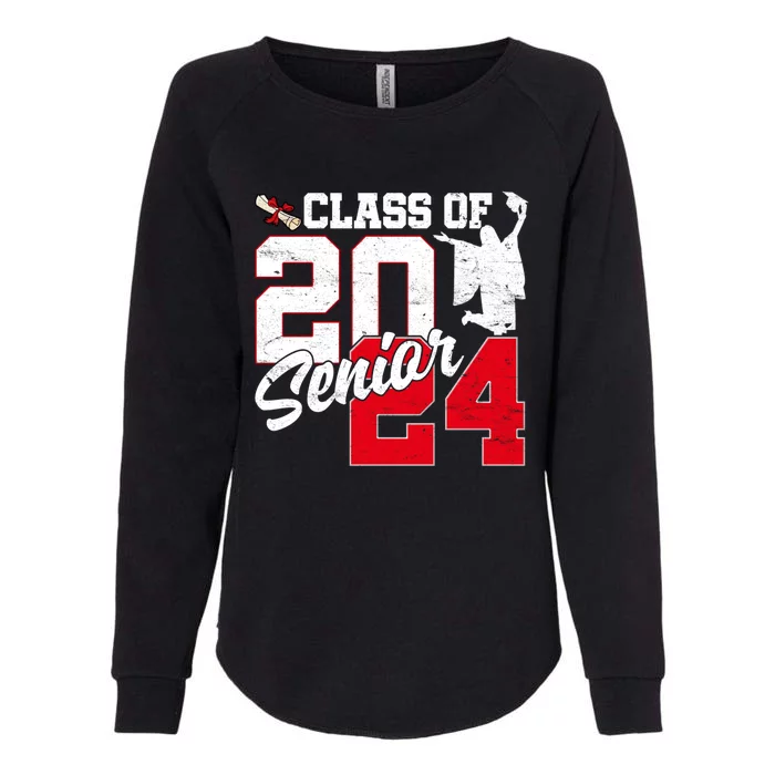 Class Of 2024 Senior 24 Graduation 2024 First Day Of School Gift Womens California Wash Sweatshirt