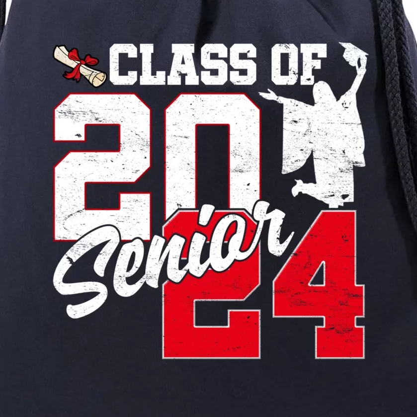 Class Of 2024 Senior 24 Graduation 2024 First Day Of School Gift Drawstring Bag