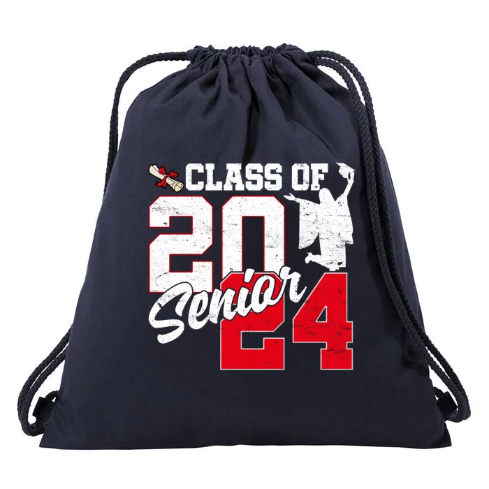 Class Of 2024 Senior 24 Graduation 2024 First Day Of School Gift Drawstring Bag