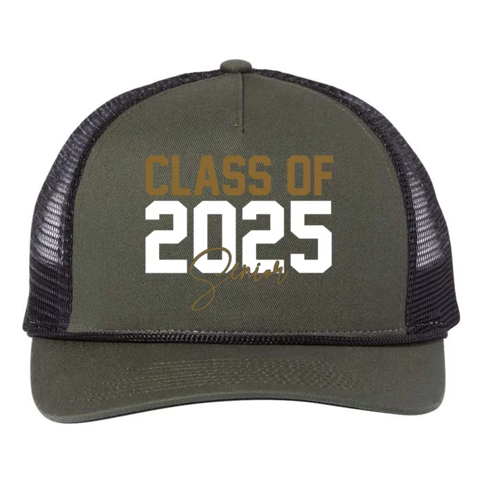 Class Of 2025 Senior Graduation Retro Rope Trucker Hat Cap