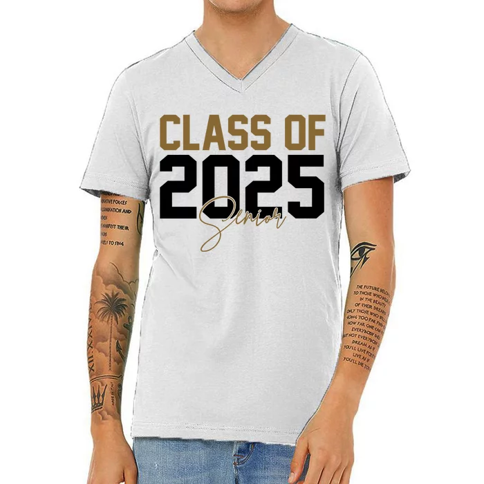 Class Of 2025 Senior Graduation V-Neck T-Shirt