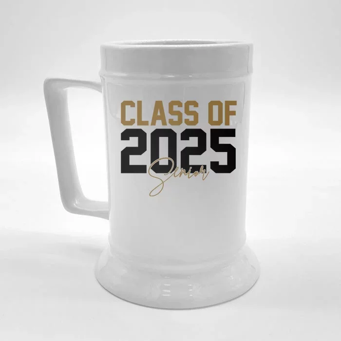 Class Of 2025 Senior Graduation Front & Back Beer Stein