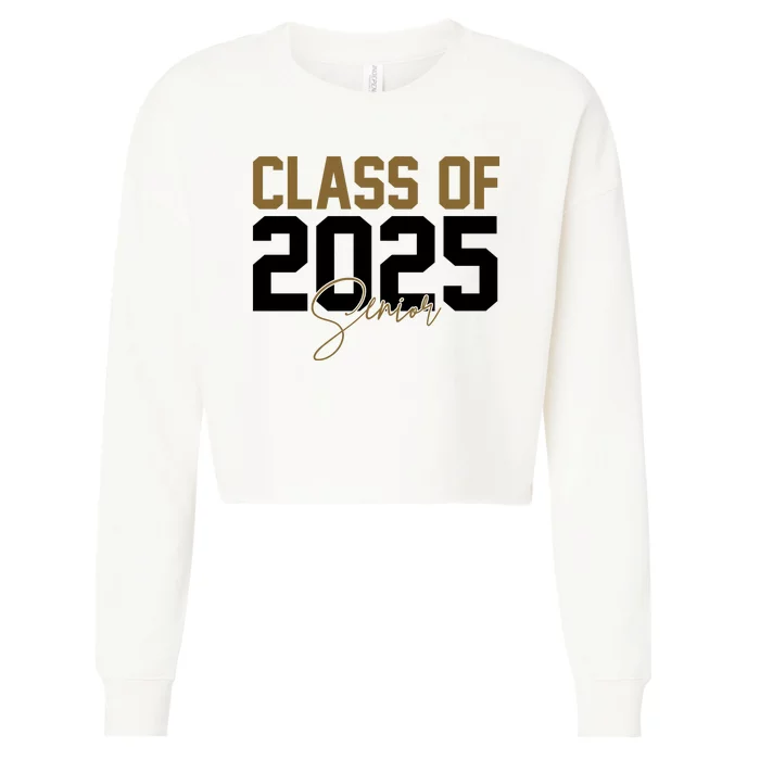 Class Of 2025 Senior Graduation Cropped Pullover Crew