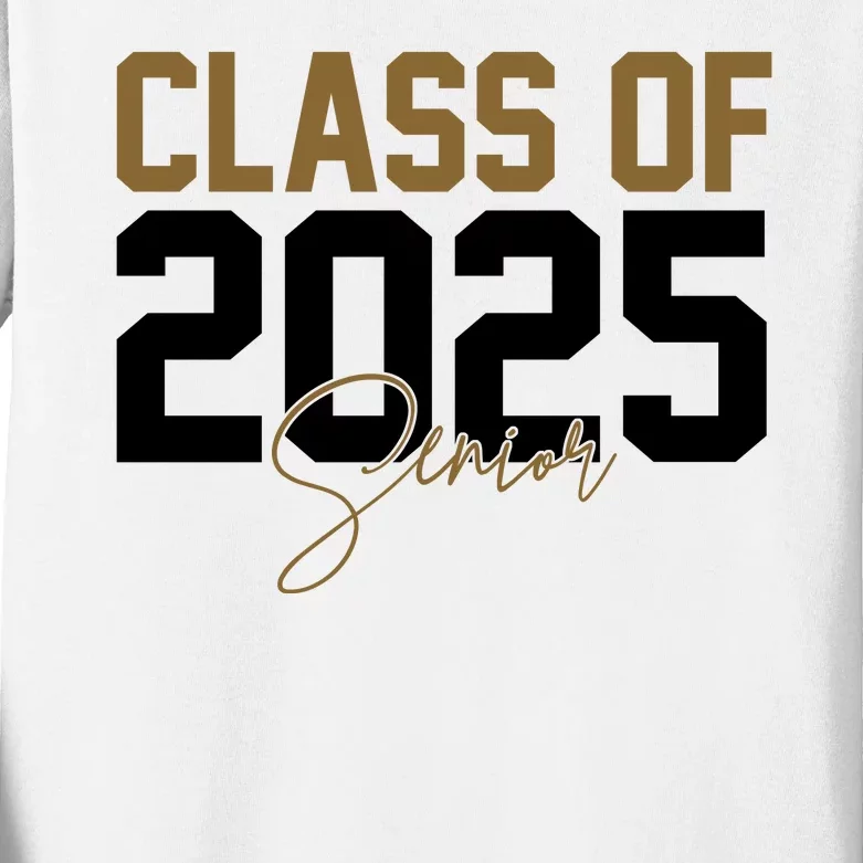 Class Of 2025 Senior Graduation Kids Long Sleeve Shirt