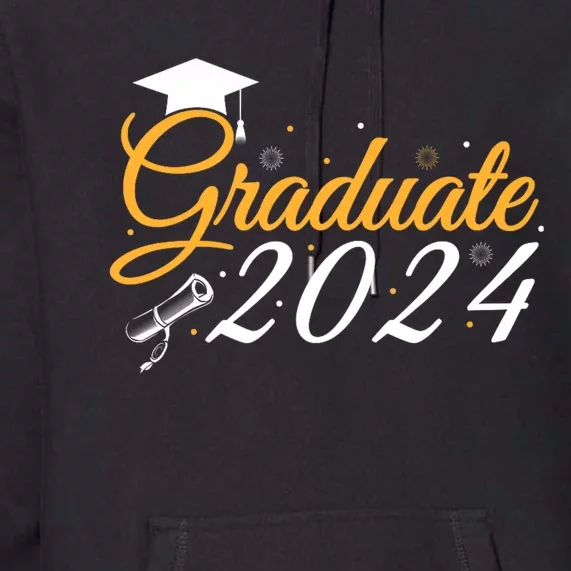 Class Of 2024 Graduate Funny Graduation Premium Hoodie