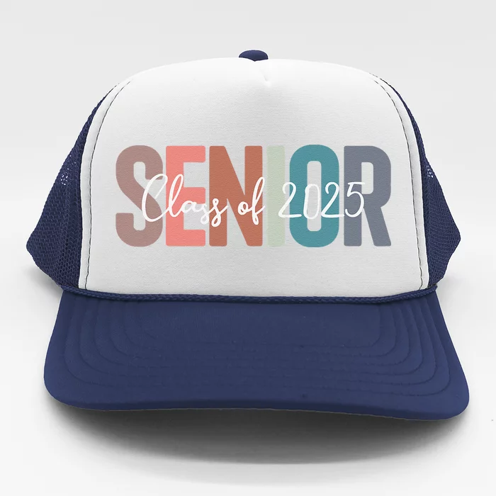 Class Of 2025 Senior Graduation Back To School Graduate Gift Trucker Hat