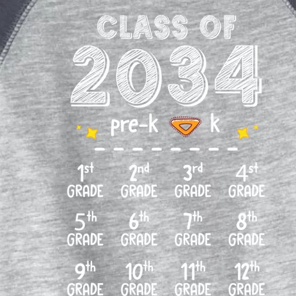 Class Of 2034 Graduates From Kindergarten To Graduation Day Gift Toddler Fine Jersey T-Shirt