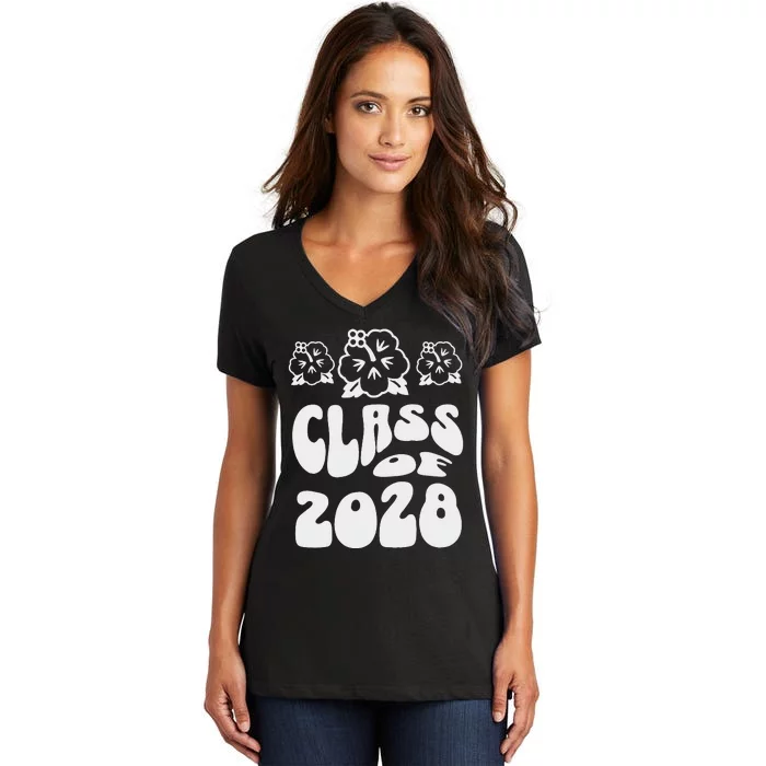 Class Of 2028 Kindergarten Women's V-Neck T-Shirt