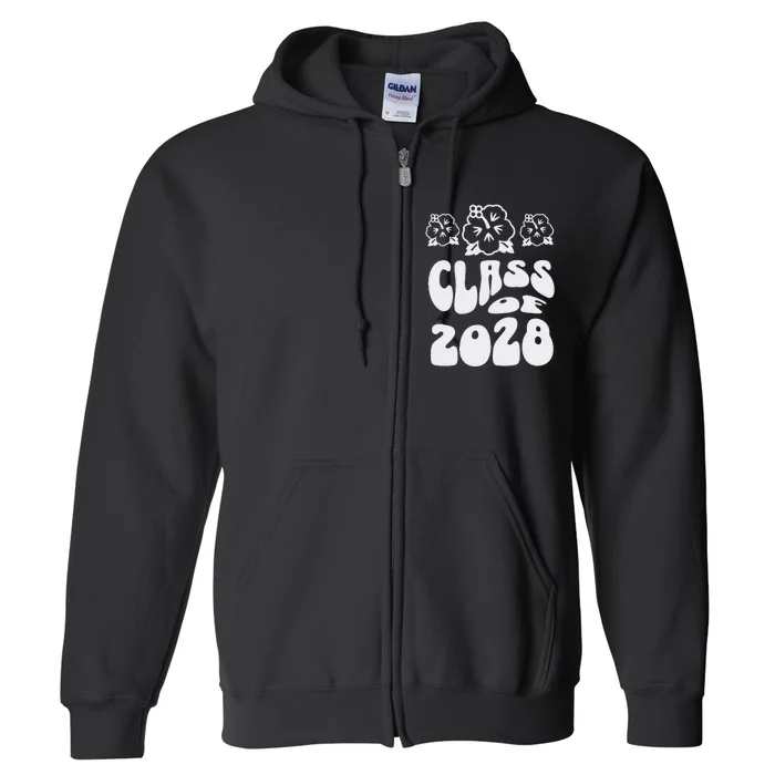 Class Of 2028 Kindergarten Full Zip Hoodie