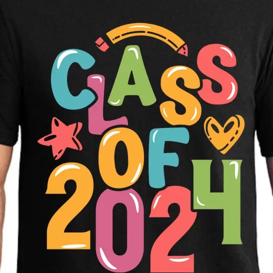 Class Of 2024 Celebration Graphic Pajama Set