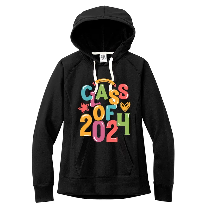 Class Of 2024 Celebration Graphic Women's Fleece Hoodie