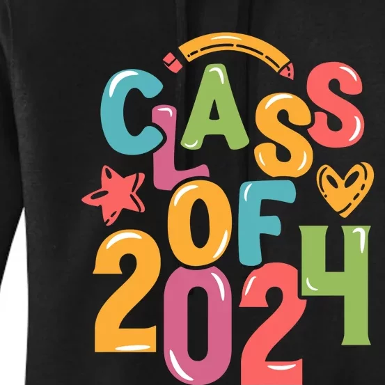 Class Of 2024 Celebration Graphic Women's Pullover Hoodie