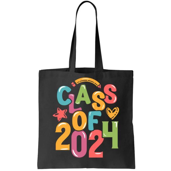 Class Of 2024 Celebration Graphic Tote Bag