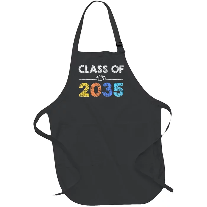 Class Of 2035 Future Graduate Full-Length Apron With Pocket