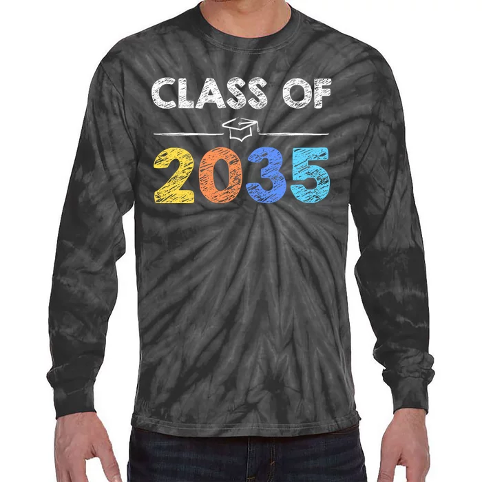 Class Of 2035 Future Graduate Tie-Dye Long Sleeve Shirt