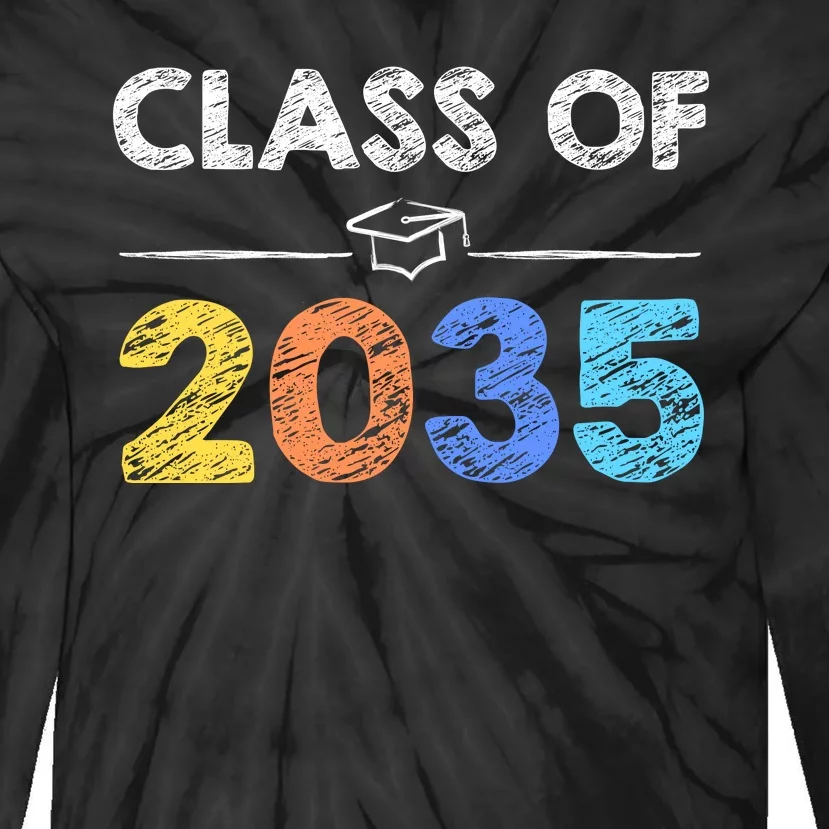 Class Of 2035 Future Graduate Tie-Dye Long Sleeve Shirt