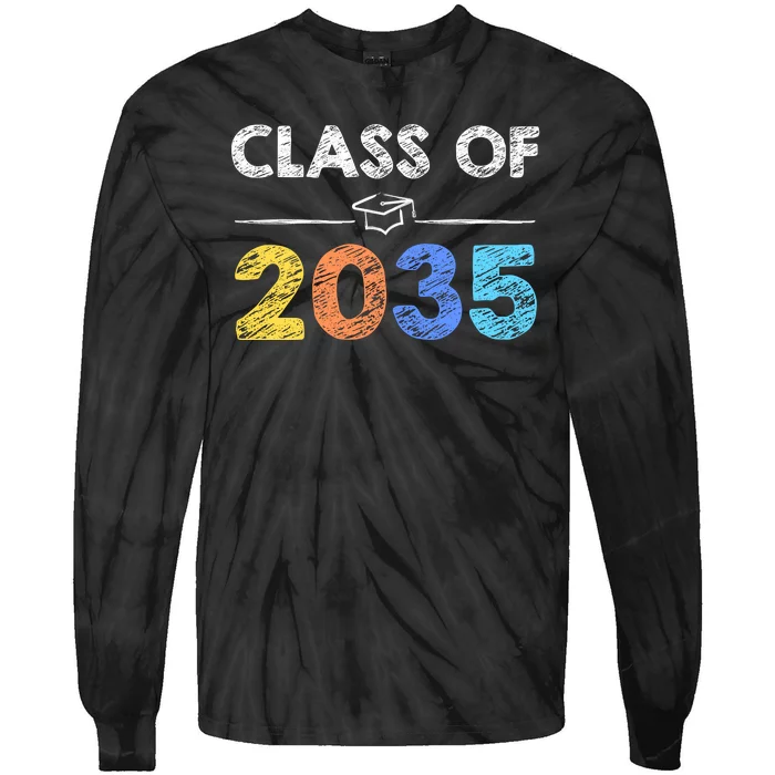 Class Of 2035 Future Graduate Tie-Dye Long Sleeve Shirt