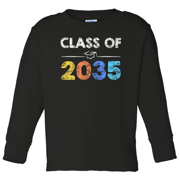 Class Of 2035 Future Graduate Toddler Long Sleeve Shirt