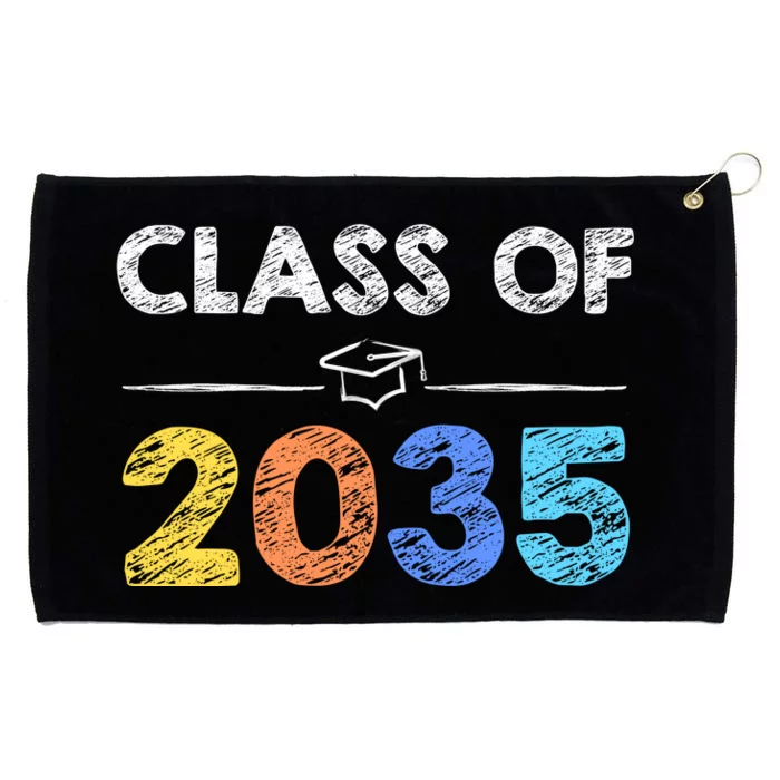 Class Of 2035 Future Graduate Grommeted Golf Towel