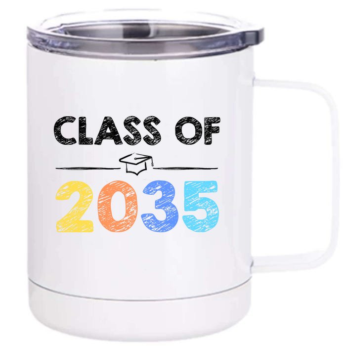 Class Of 2035 Future Graduate Front & Back 12oz Stainless Steel Tumbler Cup