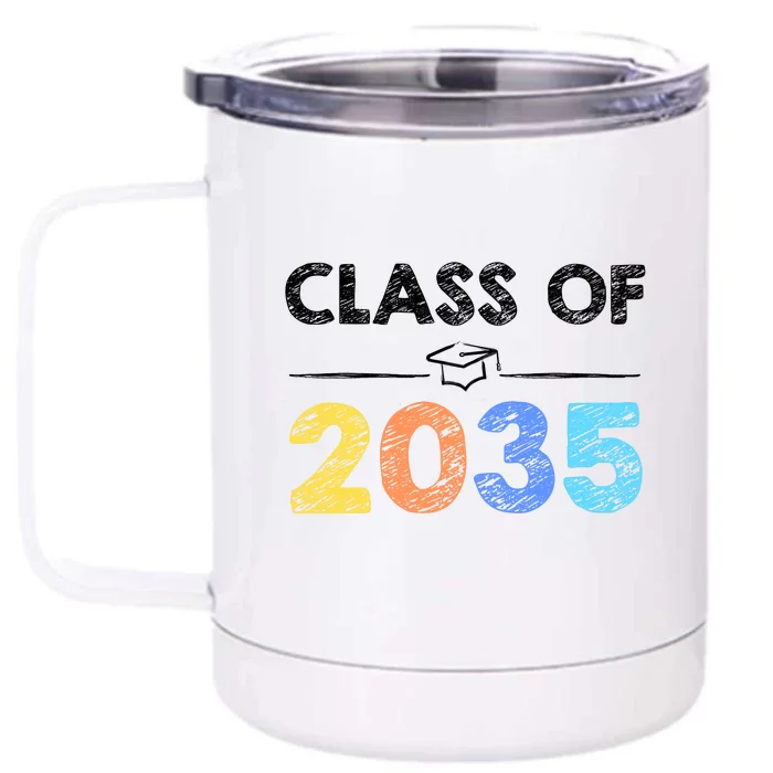 Class Of 2035 Future Graduate Front & Back 12oz Stainless Steel Tumbler Cup