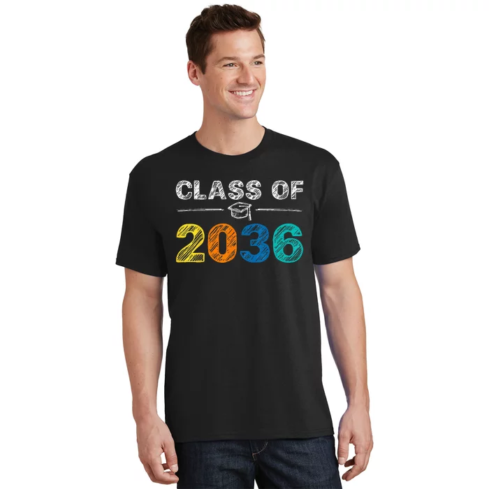 Class of 2036 Grow With Me First Day of School Graduation T-Shirt