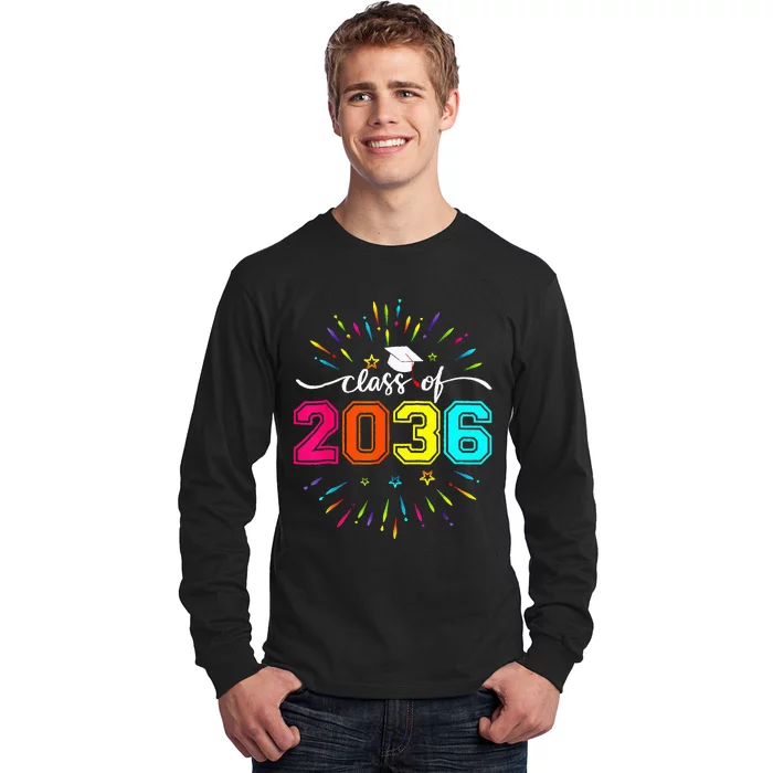 Class Of 2036 First Day Kindergarten Grow With Me Long Sleeve Shirt