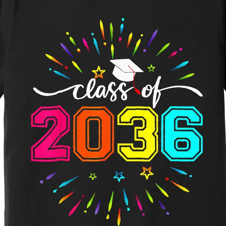 Class Of 2036 First Day Kindergarten Grow With Me Premium T-Shirt