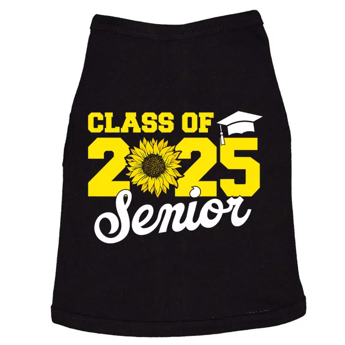 Class Of 2025 Senior 2025 Sunflower Back To School 2025 Girl Doggie Tank