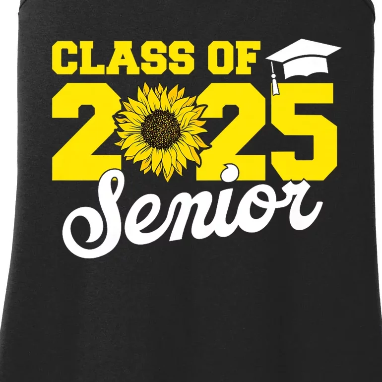 Class Of 2025 Senior 2025 Sunflower Back To School 2025 Girl Ladies Essential Tank