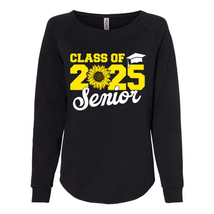 Class Of 2025 Senior 2025 Sunflower Back To School 2025 Girl Womens California Wash Sweatshirt